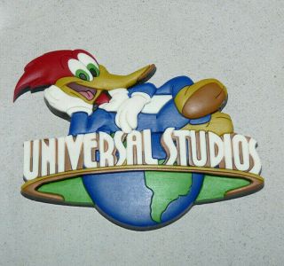 Universal Studios California Woody Woodpecker Large Rubber Magnet K121
