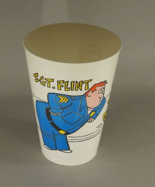 1976 Sgt.  Flint Hong Kong Phooey Hanna Barbera 5 " Plastic 7 - 11 Slurpee Cup