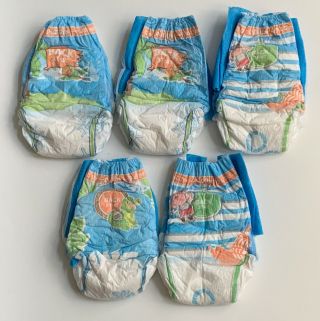 5 Discontinued Huggies Pull Ups Size 3T - 4T Jake Neverland Pirates Disney Diapers 2