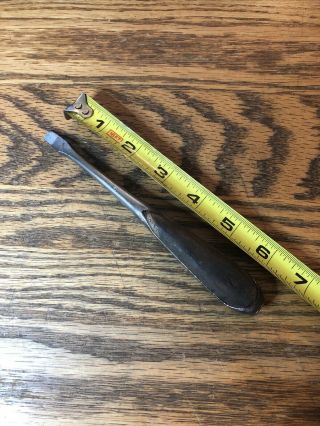 Antique 1900s Screwdriver,  Flathead Wood/wooden Handle 6.  5” Overall.  Germany