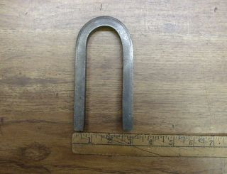 Large Vintage Horseshoe Shaped Magnet,  5 - 5/16 " Tall,  2 - 13/16 " Wide,  Item
