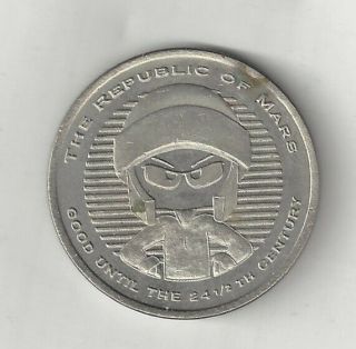1996 Marvin The Martian Warner Bros Studio Store Nyc Republic Of Mars Coin Medal