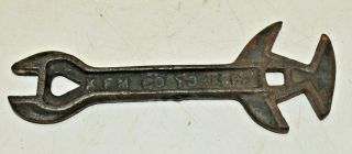 L427 - Antique Kfm (keystone Farm Machinery) York Pa Implement Tractor Wrench