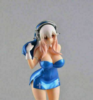 Anime Sonico Concept Sexy Dora Holy Girl Nun Dress PVC Figure No Box Blue 3