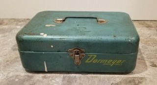 Vintage Dormeyer Metal Tool Box 11 " L X 8 " D X 5 " H