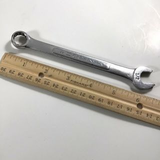 Vintage Craftsman - Vv - (44695) 1/2 " - Inch Combination Wrench 12 - Point Made In Usa