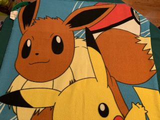 Pokemon Blanket Throw 36” X 49” 2