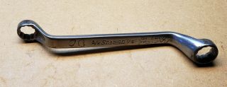 Snap On Tools Xs01214 3/8 " & 7/16 " Offset Box End Wrench 12 Pt - Usa
