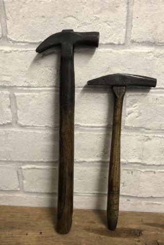2 Vintage / Antique Cobblers / Leather Workers Hammers