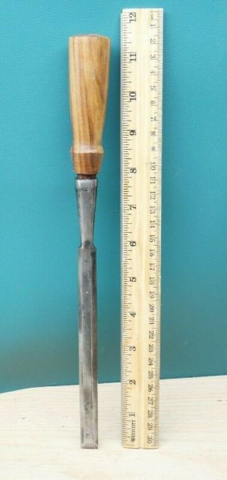 Old Woodworking Tools Vintage Jaxon 1/2 " Bevel Edge Socket Chisel