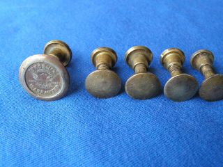 Vintage Antique Phoenix Disston Hand Saw Medallions Buttons Nuts Screws