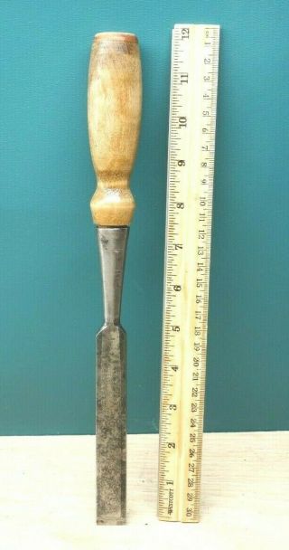 Old Woodworking Tools Vintage Pexto 3/4 " Bevel Edge Socket Chisel