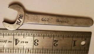 Vintage Armstrong No.  602 Special Open End Engineers Lathe Wrench 11/16”