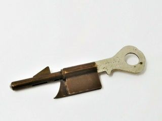 Vintage Independent Lock Co.  Ilco Keyhole Blocker & Key