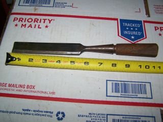 Old John Fowler Co.  Ltd Wood Chisel With Wooden Handle 1 " Wide