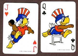 Sam The Olympic Eagle Playing Cards,  Uspc,  1984