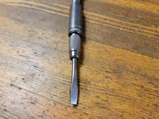 Antique Tools Hand Drill Bit Brace • Rare YANKEE 30A Spiral Ratchet Push ☆USA 2
