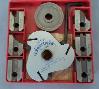 Craftsman 9 - 3200 Molding Head Cutter Set Bench Table Radial Arm Saw 18 Blades