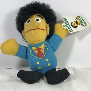 Vintage 1999 Sesame Street Guy Smiley Mini Beans Kelloggs Plush Figure Orig.  Tag