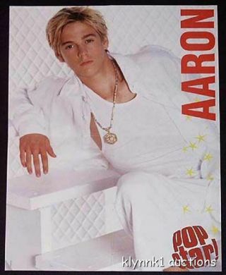 Aaron Carter Poster Centerfold 370a Jamie Lynn On The Back