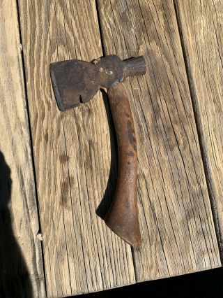 Vintage Plumb Carpentry Axe Hatchet Hammer Head 1lb 7oz Nail Puller Octagon Usa