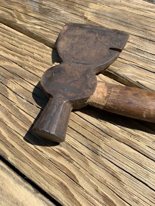 Vintage Plumb Carpentry Axe Hatchet Hammer Head 1lb 7oz Nail Puller Octagon USA 3