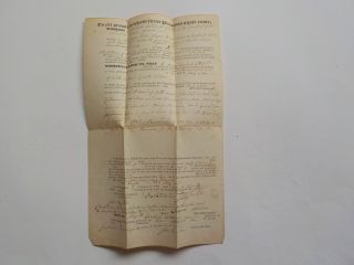 Antique Document 1840 Wells York County Maine Land Real Estate Deed