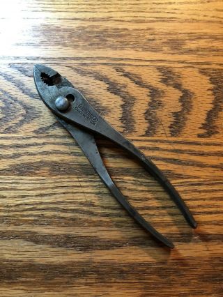 Vintage Crescent Cee Tee Co.  8 " Slip Joint Pliers Made In Usa