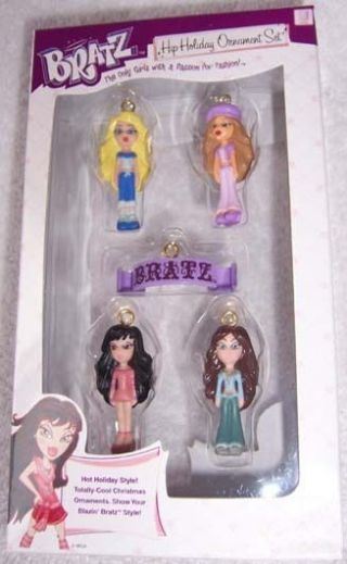 Bratz Boxed Set Of 5 Christmas Ornaments,  Never - Been - Handled,