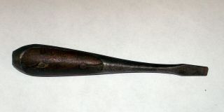 Vintage Small Wood Handle Screwdriver Made In Germany,  4 Inches