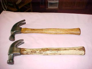 Vintage Atlas Tool Co.  Curved Claw Hammer & Plumb 16 Oz.  Claw Hammer Vgc