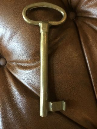 Vintage Decorative Skeleton Brass Key 5 3/4” Long Home Decor