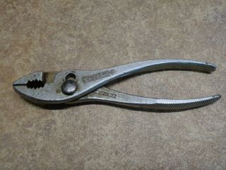 Diamond Tool 6.  5 Inch Slip Joint Pliers K36 Vintage Horseshoe Duluth Usa