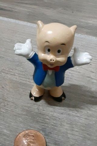 Looney Tunes Porky Pig 2” Pvc Figure Toy 1988 Applause Vintage
