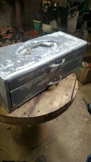 Vintage Industrial Jewelry Kennedy Tackle/tool Box Style 2020 2 Drawer Metal