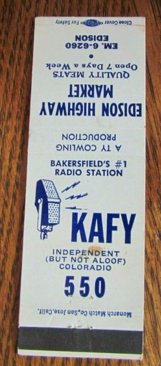 Media - Radio Station: Kafy 550 (bakersfield,  California) (edison Highway) - G14
