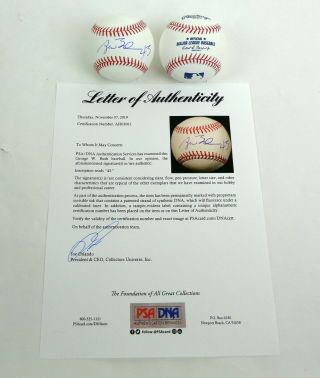 President George W Bush Signed Autograph Mlb Baseball " 43 " Inscript Psa/dna