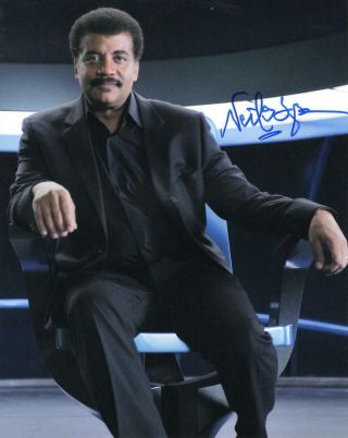 Neil Degrasse Tyson Signed 8x10 Photo Authentic Autograph Cosmos Proof Pic F