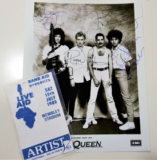 Queen,  Freddie Mercury Hand Signed Promotional Photograph Autograph