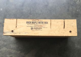 Vintage Durable Tool Corporation Rock Maple Mitre Box 412