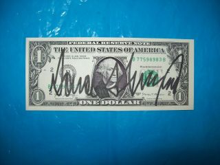 Donald Trump Signed Autographed $1 One Dollar Bank Note