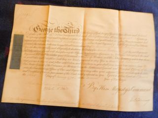 King George Iii Signed Document By The King 1771