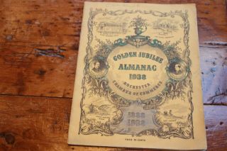 Vintage Golden Jubilee Almanac 1938 Rochester York