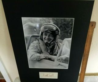 Donald Campbell Water Speed Record Authentic Signed Autograph Display Uacc