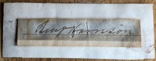 President Benjamin Harrison Autograph 3