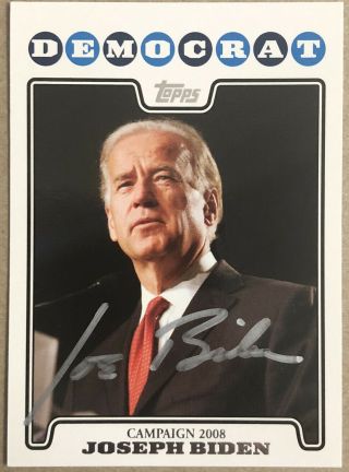 Joe Biden Authentic Signed Sports Card Barack Obama Vice 2020 President ?