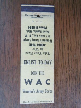 1940 Era Wwii Join The Wac Women 