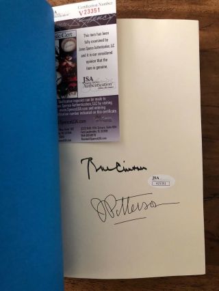 Bill Clinton James Patterson Signed Book The President Is Missing Rare Jsa