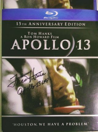 Fred Haise Autographed 15th Anniversary Edition Apollo 13 Blu Ray