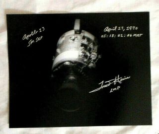 FRED HAISE Apollo 13 LMP Astronaut Autograph Signed 8 